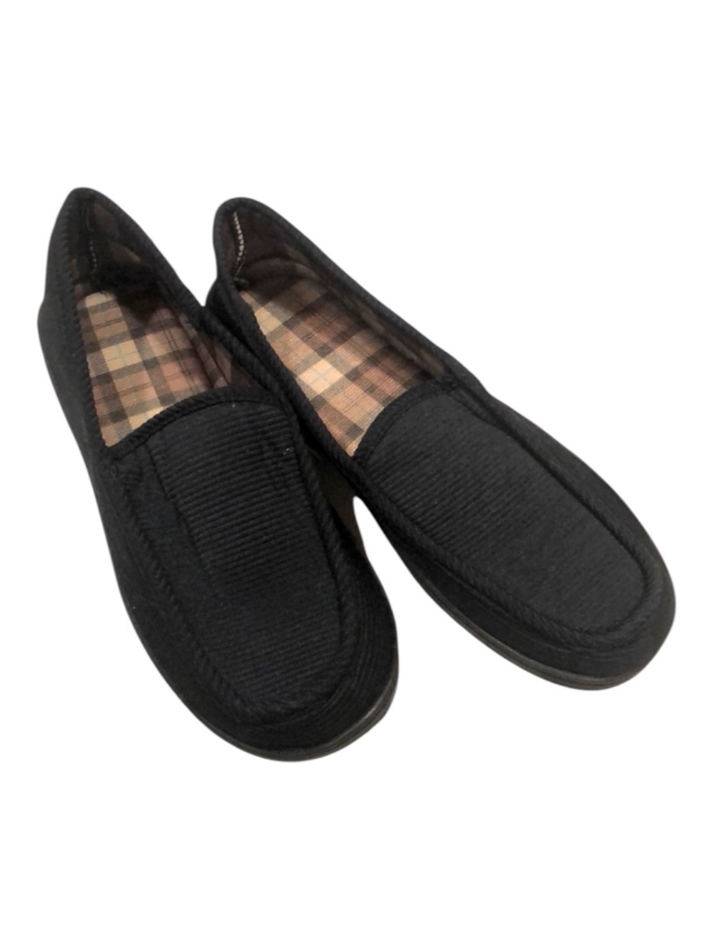 MENS SLIP ON HOUSE SHOES NAVY SIZE 10